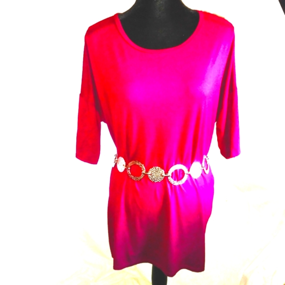 LulaRoe womens burgundy dress shirt